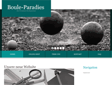 Tablet Screenshot of boule-paradies.de